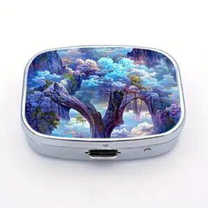 1pc  Vibrant Cliff Landscape Design Pill Box